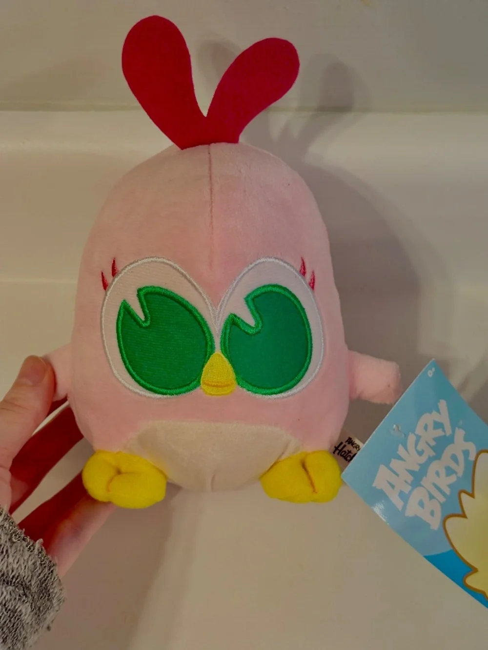 Angry Birds Hatchlings Plush Baby Birds Set of 2 Blue & Pink Stuffed Animals New